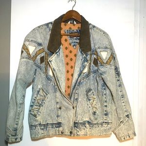 80’s 90’s Acid Wash Oversized Denim Jean Jacket size Large by New York Girl